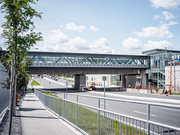 The new underpass along Steeles Avenue