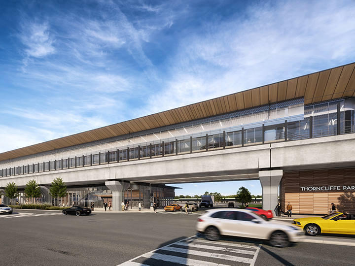 Exterior Artistic Rendering of Thorncliffe Station